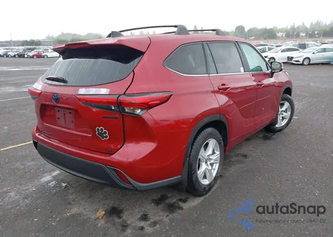 2023 Toyota Highlander Hybrid Le from USA, damaged, VIN 5TDBBRCH7PS565779